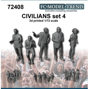 Civiles 4. Escala 1:72. Marca FCmodeltrend. Ref: 72408.
