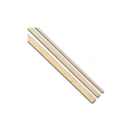 Listones madera Tilo  2 x 4 x 1000 mm. Paquete de 7 unidades. Marca Dismoer. Ref: 35018.