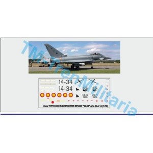 TYPHOON EUROFIGHTER EF2000 "14-34", "gris ALA 14". Escala 1:72. Marca Trenmilitaria. Ref: 000_5580.