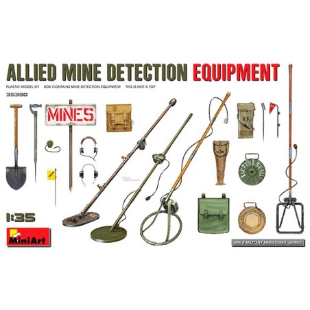 Allied Mine Detection Equipment. Escala 1:35. Marca Miniart. Ref: 35390.