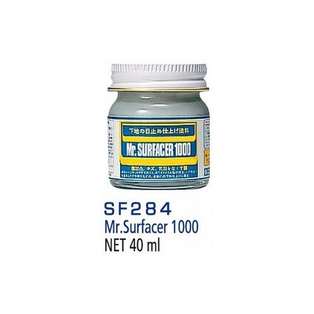 MR.SURFACER 1000 GREY LIQUID PRIMER (40 ml). Marca MR.Hobby. Ref: SF284.