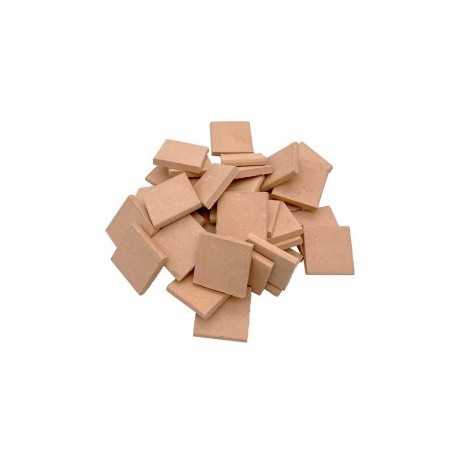 Baldosa 15x15x2 Blanca, 100 uds, 1/20. Marca Eurokit. Ref: 440157B.