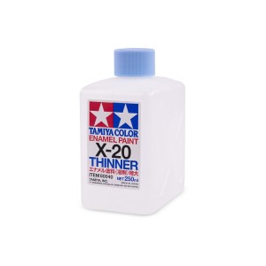 X-20 Enamel Thinner, Disolvente Esmalte x-20, (80040). Bote 250 ml. Marca Tamiya. Ref: X-20 ( X20 )
