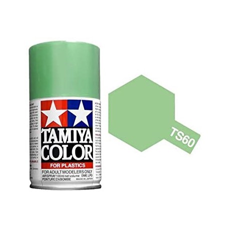 Spray Pearl Green, (85060). Bote 100 ml. Marca Tamiya. Ref: TS-60.