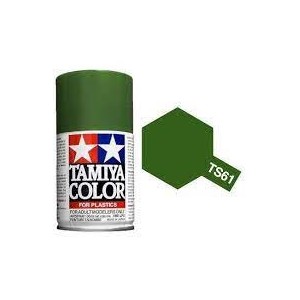 Spray NATO Green, (85061). Bote 100 ml. Marca Tamiya. Ref: TS-61.