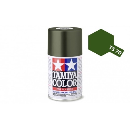 Spray VERDE OLIVA JGSDF, (85070). Bote 100 ml. Marca Tamiya. Ref: TS-70.