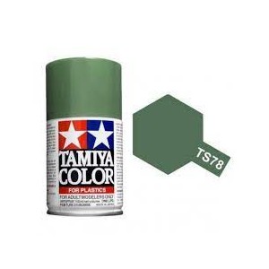 Spray Field Grey Mate, (85078). Bote 100 ml. Marca Tamiya. Ref: TS-78.