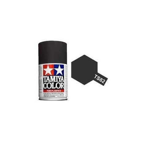 Spray Black Rubber, (85082). Bote 100 ml. Marca Tamiya. Ref: TS-82.