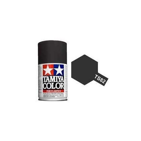 Spray Black Rubber, (85082). Bote 100 ml. Marca Tamiya. Ref: TS-82.