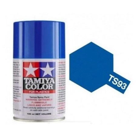 Spray Pure Blue Gloss, (85093). Bote 100 ml. Marca Tamiya. Ref: TS-93.