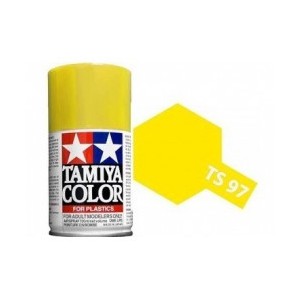 Spray Pearl Yellow, (85097). Bote 100 ml. Marca Tamiya. Ref: TS-97.