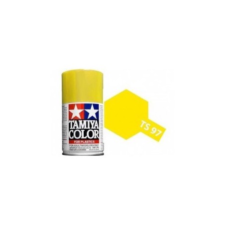 Spray Pearl Yellow, (85097). Bote 100 ml. Marca Tamiya. Ref: TS-97.