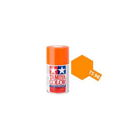 Spray Pure Orange, (85098). Bote 100 ml. Marca Tamiya. Ref: TS-98.