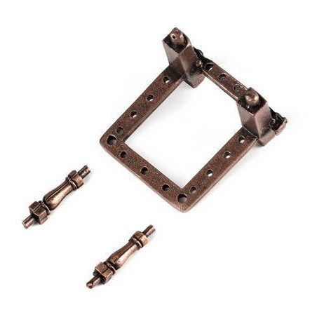 Pasadores de metal para mástiles mm. 25x25x18, 1 unidad. Marca Amati. Ref: 410703, 4107/03.