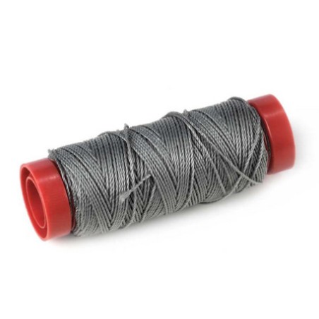 Hilo gris 0.6mm, 40m. 1 unidad. Marca Amati. Ref: 412706, 4127/06.