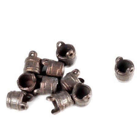 Cubo sin Asa, 6 mm, metálicos. 4  unidades. Marca Amati. Ref: 4144/05, 414405.