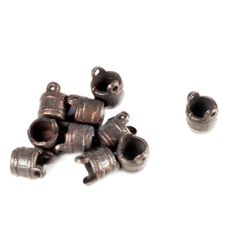 Cubo sin Asa, 6 mm, metálicos. 4  unidades. Marca Amati. Ref: 4144/05, 414405.