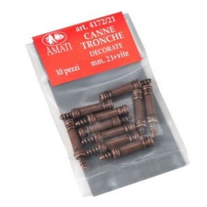Cañón Tronche 21 mm. 10 uds. Marca Amati. Ref: 417221, 4172/21.