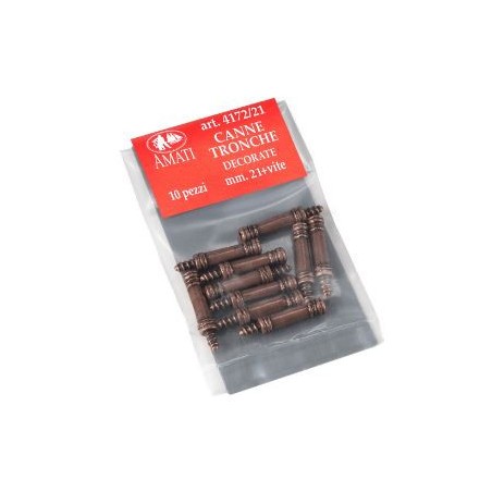 Cañón Tronche 21 mm. 10 uds. Marca Amati. Ref: 417221, 4172/21.