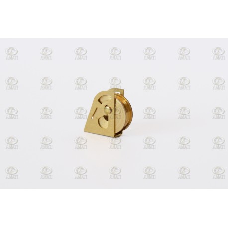 Poleas de Latón simple Ø10mm. 10Ud. Marca Amati. Ref: 485610, 4856/10.