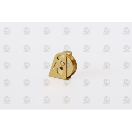 Poleas de Latón simple Ø10mm. 10Ud. Marca Amati. Ref: 485610, 4856/10.