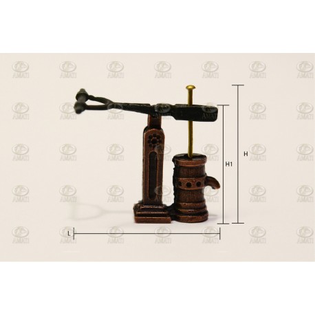 Bombas de metal simple tipo A. 11mm. Marca Amati. Ref: 435504, 4355/04.