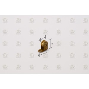 ROLDANA DE POLEA EN LATON Ø 2,50 mm, 10 Unid.. Marca Amati. Ref: 4855/03, 485503. 2