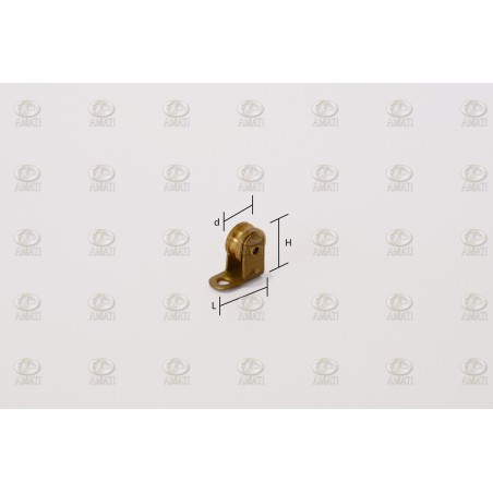 ROLDANA DE POLEA EN LATON Ø 2,50 mm, 10 Unid.. Marca Amati. Ref: 4855/03, 485503.