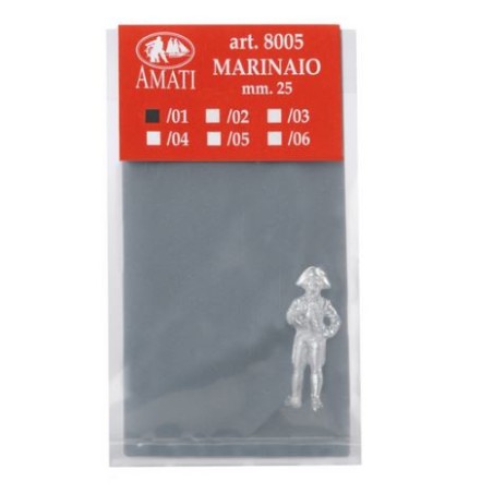 Figura marinero 25 mm. Escala 1:72. Marca Amati. Ref: 800501.