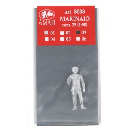 Figura marinero 35 mm. Escala 1:44 A  1:56. Marca Amati. Ref: 800803.