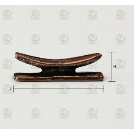 Cornamusa de 16 mm. Paquete de 5 unidades. Marca Amati. Ref: 4935/16, 493516.
