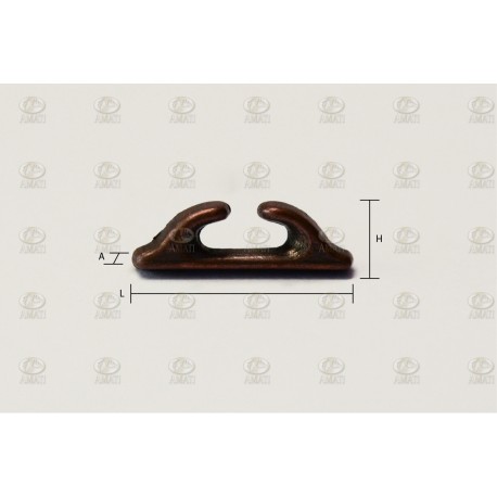 Guia estaca bruñida 12mm. 5 unidades. Marca Amati. Ref: 4920/12, 492012.