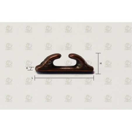 Guia estaca bruñida 12mm. 5 unidades. Marca Amati. Ref: 4920/12, 492012.