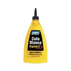 Cola blanca rapida 500 Gr, Marca Ceys, formato bote.