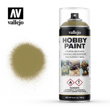 Dunkelgelb Panzer Yellow. Spray 400 ml. Marca Vallejo. Ref: 28001.