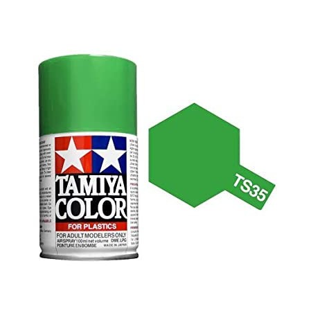 Spray Verde Parque, (85035). Bote 100 ml. Marca Tamiya. Ref: TS-35, TS35.