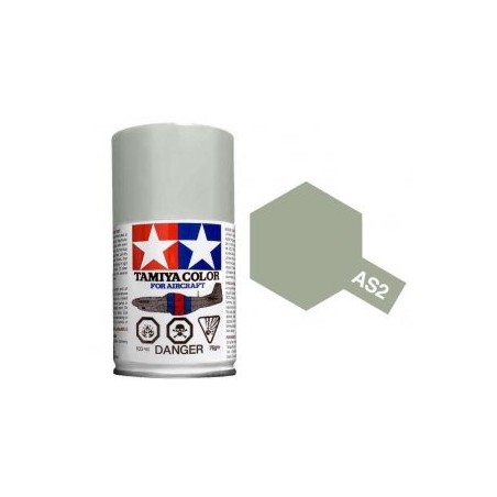 Spray Aircraft Light gray (IJN). Bote 100 ml. Marca Tamiya. Ref: AS-2, AS2.