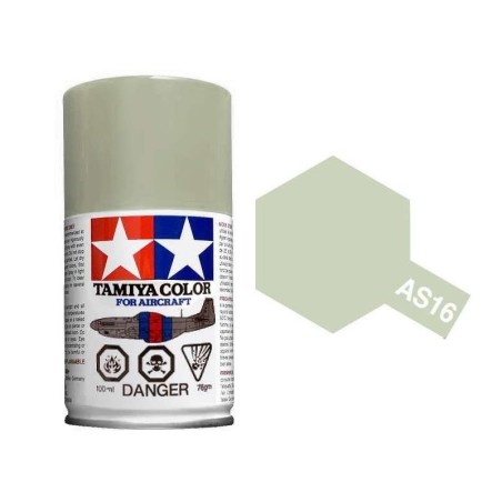 Spray Aircraft Light gray (USAF). Bote 100 ml. Marca Tamiya. Ref: AS-16, AS16.