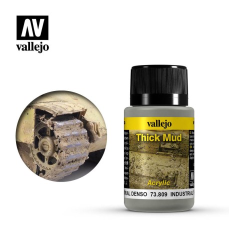 Weathering effects, efectos de Barro Industrial. Bote de 40 ml. Marca Vallejo. Ref: 73.809.