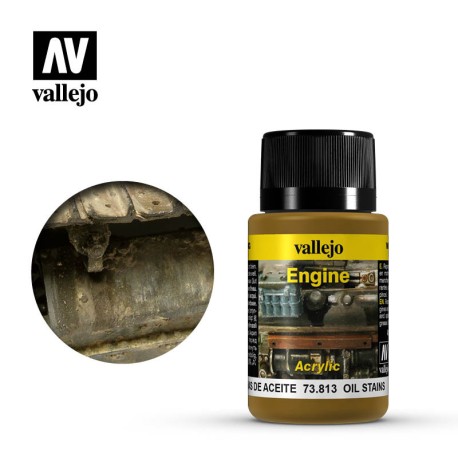 Weathering effects, Manchas de Aceite. Bote de 40 ml. Marca Vallejo. Ref: 73.813.