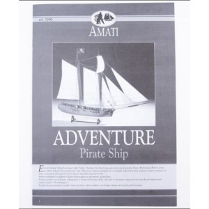 Carpeta planos Aventura - Barco pirata plan 1760. Marca Amati. Ref: 201046