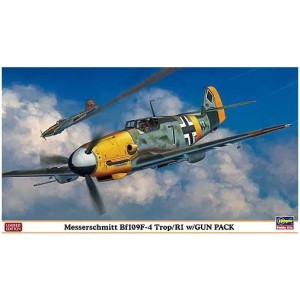 MESSERSCHMITT Bf109F-4 TROP/R1 w/GUN PACK, Edición Limitada. Escala 1:48. Marca Hasegawa. Ref: 09980.