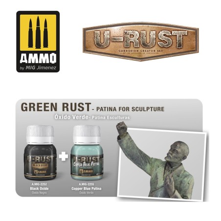 U-RUST Set de Creación de Corrosión. Marca Ammo of Mig Jimenez. Ref: AMIG7460.