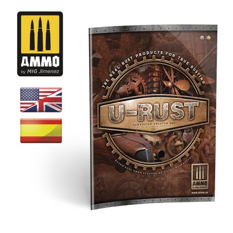 U-RUST Set de Creación de Corrosión. Marca Ammo of Mig Jimenez. Ref: AMIG7460.
