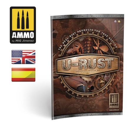 U-RUST Set de Creación de Corrosión. Marca Ammo of Mig Jimenez. Ref: AMIG7460.