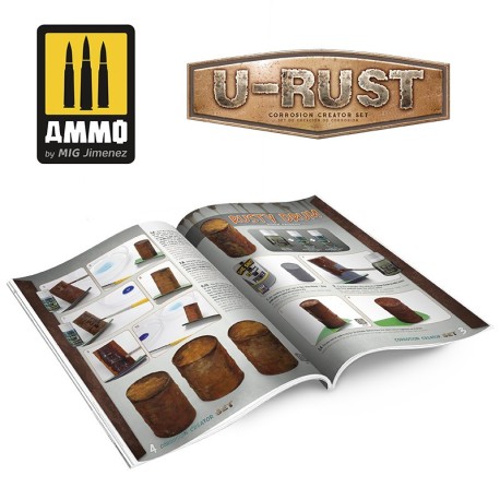 U-RUST Set de Creación de Corrosión. Marca Ammo of Mig Jimenez. Ref: AMIG7460.
