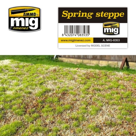 ESTEPA PRIMAVERAL. Dimensiones 230 x 130 mm. Marca Ammo of Mig Jimenez. Ref: AMIG8353.