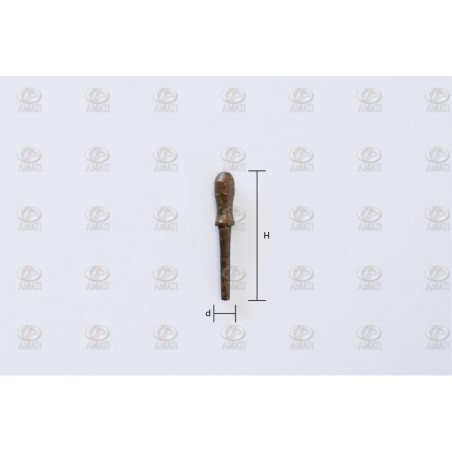 Cabilla de latón envejedida, 9mm. 20 unidades. Mrca Amati. Ref: 410109, 4101/09.