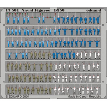 Figuras Navales, Escala 1:350. Marca Eduard. Ref: 17501.