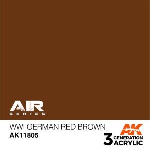 Acrílicos de 3rd, WWI German Red Brown  – AIR. Bote 17 ml. Marca Ak-Interactive. Ref: Ak11805.